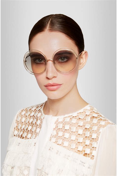 chloe oversized round sunglasses.